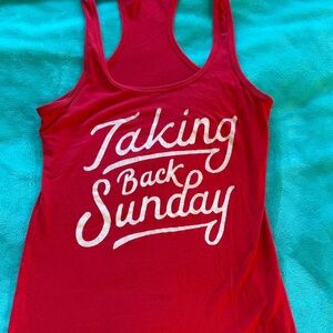 Red Taking Back Sunday Tank Top